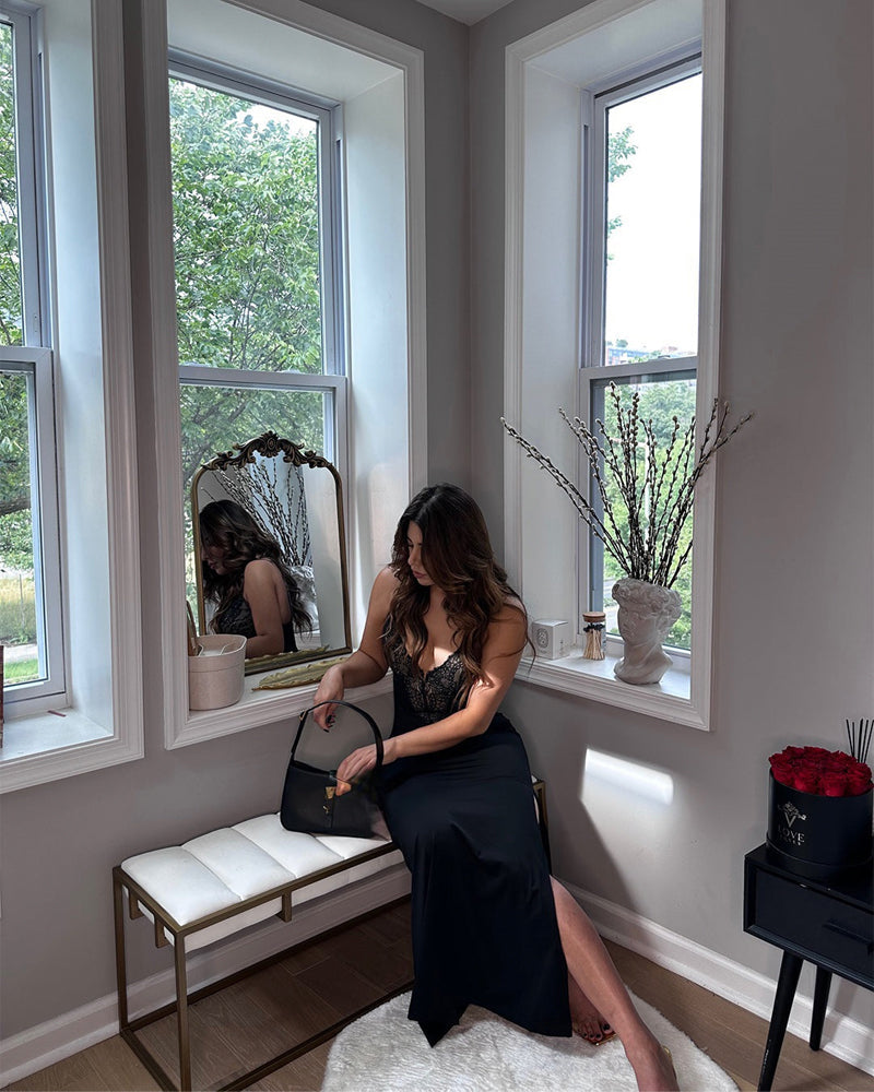 Missklara Diepe-V Maxi Jurk