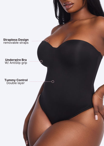 MissKlara BraSculpt Straploze Bodysuit String missklara_nl