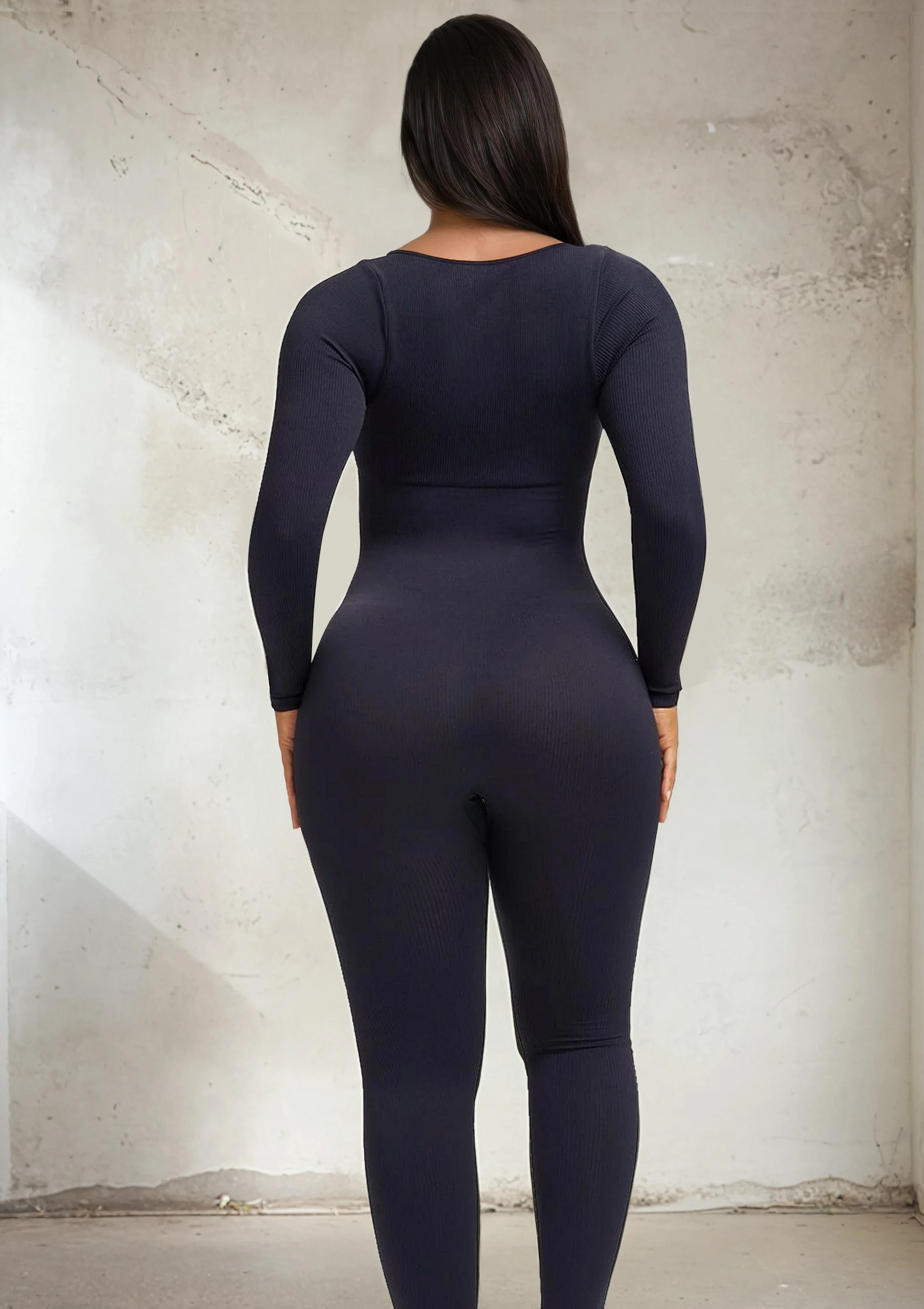 SnatchedKnit Jumpsuit met lange mouwen