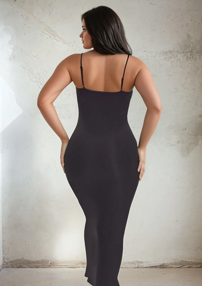 SecretSculpt Spaghettiband Midi-jurk