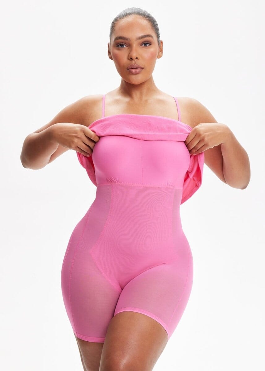 SecretSculpt Spaghettiband Midi-jurk