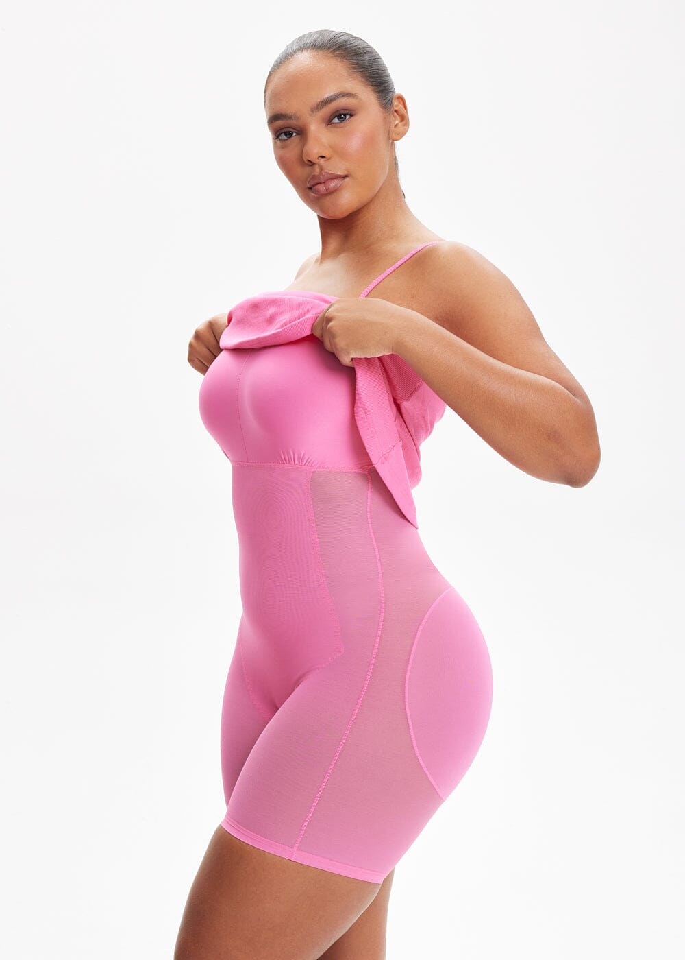 SecretSculpt Spaghettiband Midi-jurk