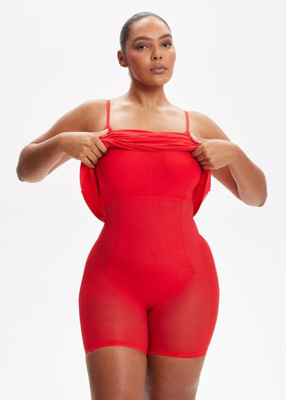 SecretSculpt Spaghettiband Midi-jurk