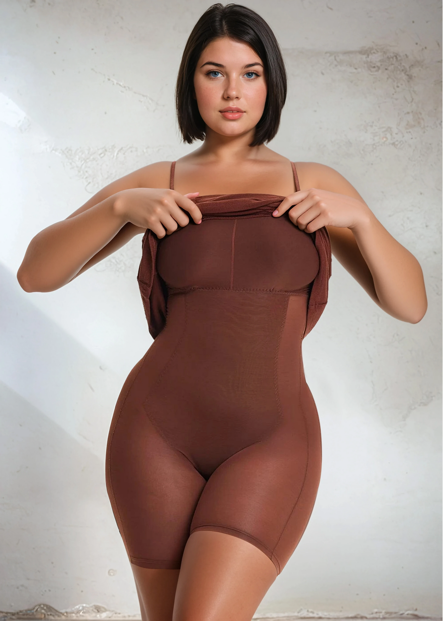 SecretSculpt Spaghettiband Midi-jurk