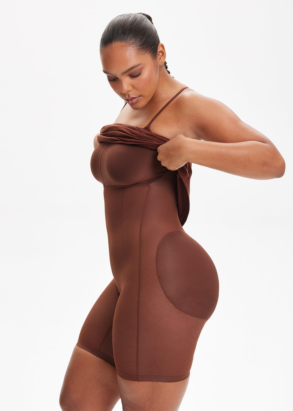 SecretSculpt Spaghettiband Midi-jurk